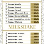 Menu RS Villa - Café Restaurant Meknes January 2025 231017-581600